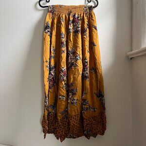 Floral maxi skirt